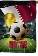 World Cup Qatar House Flag