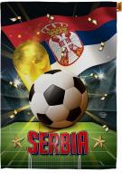 World Cup Serbia House Flag