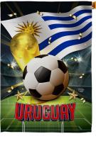 World Cup Uruguay House Flag