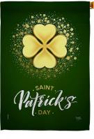 Gold Shamrock House Flag