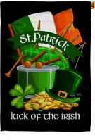Luck Of The Irish Decorative House Flag