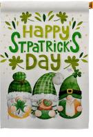 St. Patty Trop Gnome House Flag