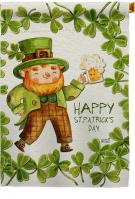 Happy Leprechaun House Flag