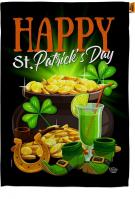 Happy Saint Patrick Day House Flag