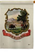 Coat Of Arms Of Indiana House Flag