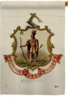 Coat Of Arms Of Massachusetts House Flag