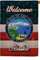 Welcome Alaska House Flag