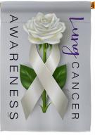 Lung Cancer Awareness House Flag