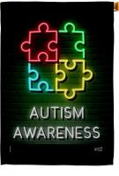 Neon Autism House Flag