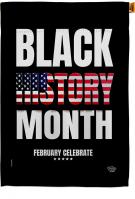 US Black History Month House Flag