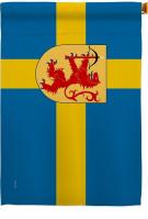 Provinces Of Sweden Smaland House Flag