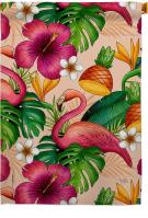 Tropical Flamingo Fun House Flag