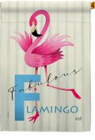 Fabulous Flamingo House Flag