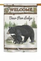 Bear Paw Lodge House Flag