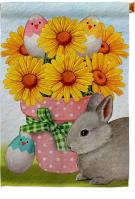 Daisy With Bunny House Flag