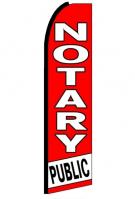 Notary Public Feather Flag 3\' x 11.5\'