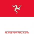 4\' x 6\' Isle of Man High Wind, US Made Flag