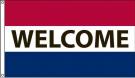 Welcome Message Flag, High Wind US Made 3\' x 5\'