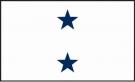 3\' x 5\' 2 Star Non-Seagoing Navy High Wind, US Made Flag