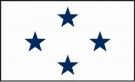 3\' x 5\' 4 Star Non-Seagoing Navy High Wind, US Made Flag