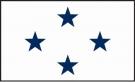 3\' x 5\' 4 Star Non-Seagoing Navy High Wind, US Made Flag