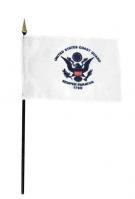 US Made Coast Guard Miniature Flags On Stick 12 x 18 10pcs