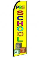 Pre School Feather Flag 3\' x 11.5\'