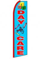 Daycare Blue Feather Flag 3\' x 11.5\'