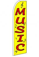 Music Feather Flag 3\' x 11.5\'