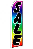 Sale Rainbow Feather Flag 3\' x 11.5\'