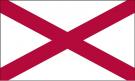 2\' x 3\' Alabama State High Wind, US Made Flag