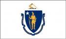 4\' x 6\' Massachusetts State High Wind, US Made Flag