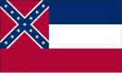 5\' x 8\' Mississippi State High Wind, US Made Flag