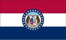6\' x 10\' Missouri State High Wind, US Made Flag
