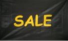 Sale Yellow Black Message Flag