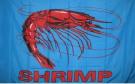 Shrimp Blue Message Flag