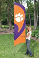 Clemson Tigers Tall Team Flag 8.5\' x 2.5\'