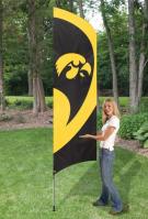 Iowa Hawkeyes Tall Team Flag 8.5\' x 2.5\'