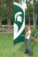 Michigan State Spartans Tall Team Flag 8.5\' x 2.5\'