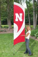 Nebraska Cornhuskers Tall Team Flag 8.5\' x 2.5\'