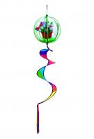 Flower Pot Applique Twister Ball Spinner 14\