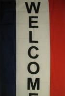Welcome Vertical Message Flag