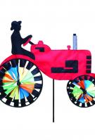Red Tractor Applique Windwheel 20\