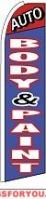 Auto Body & Paint Feather Flag 2.5' x 11.5'
