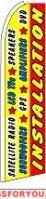 Installation Feather Flag 2.5\' x 11.5\'