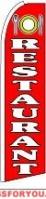 Restaurant Wind Feather Flag 2.5\' x 11.5\'