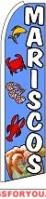 Mariscos Wind Feather Flag 2.5\' x 11.5\'
