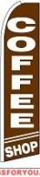 Coffee Shop Feather Flag 2.5' x 11.5'