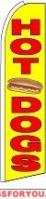 Hot Dogs Feather Flag 2.5' x 11.5'