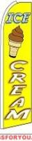 Ice Cream Wind Feather Flag 3\' x 11.5\'